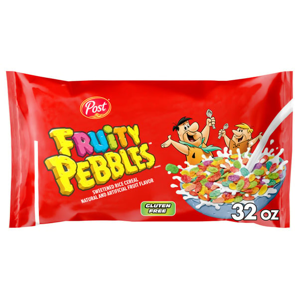 Cereal Post Fruity PEBBLES Breakfast Cereal, Gluten Free hero