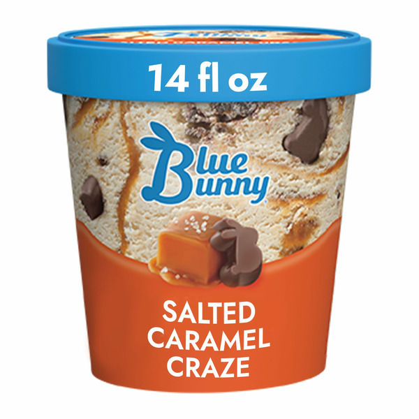 Ice Cream & Ice Blue Bunny Salted Caramel Craze Frozen Dessert hero