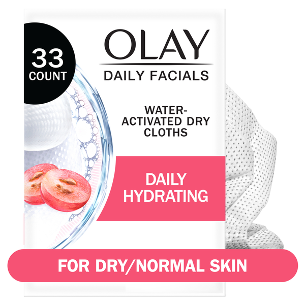 Facial Care Olay Daily Facial Hydrating Cleansing Cloths w/ Grapeseed Extract, Makeup hero