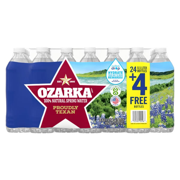 Water, Seltzer & Sparkling Water Ozarka 100% Natural Spring Water hero