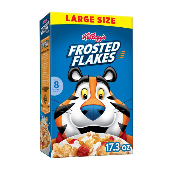 Frosted Flakes Breakfast Cereal, Kids Cereal, Family Breakfast, Original hero