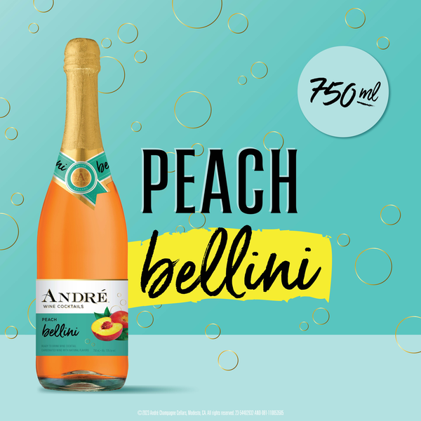 André Peach Bellini Sparkling Wine Cocktail 750ml hero