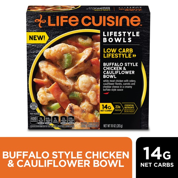 Frozen Meals Life Cuisine Buffalo Style Chicken & Cauliflower Bowl Frozen Meal hero