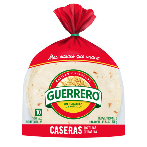 Mexican/Hispanic/Latino Foods Guerrero Soft Taco Flour Tortillas hero