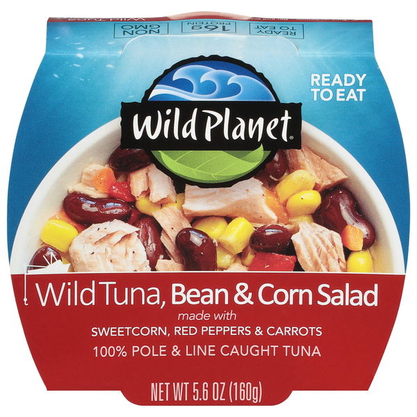 Canned Meat & Seafood Wild Planet Salad, Wild Tuna, Bean & Corn hero