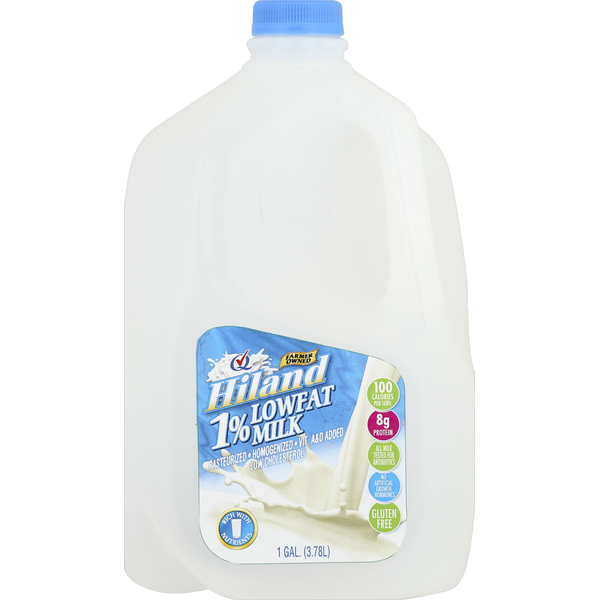 Milk Hiland Dairy Milk, Lowfat, 1% Milkfat hero