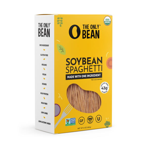 Dry Pasta The Only Bean Soybean Spaghetti (Organic & Gluten Free) Pasta Noodles hero