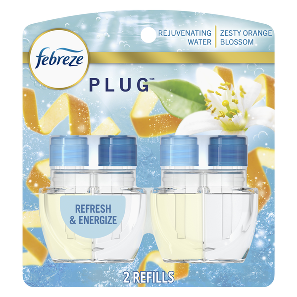 Air Fresheners & Candles Febreze PLUG Air Freshener Refills, Refresh & Energize Scent hero