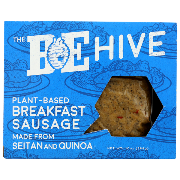 Tofu & Meat Alternatives The Be-hive Vegan Breakfast Sausage hero