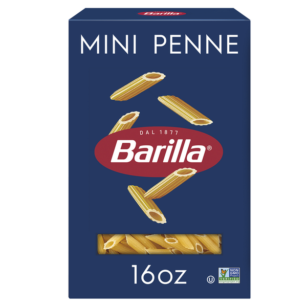 Dry Pasta & Noodles Barilla Mini Penne - Non-GMO Pasta Made with Durum Wheat Semolina & Kosher hero