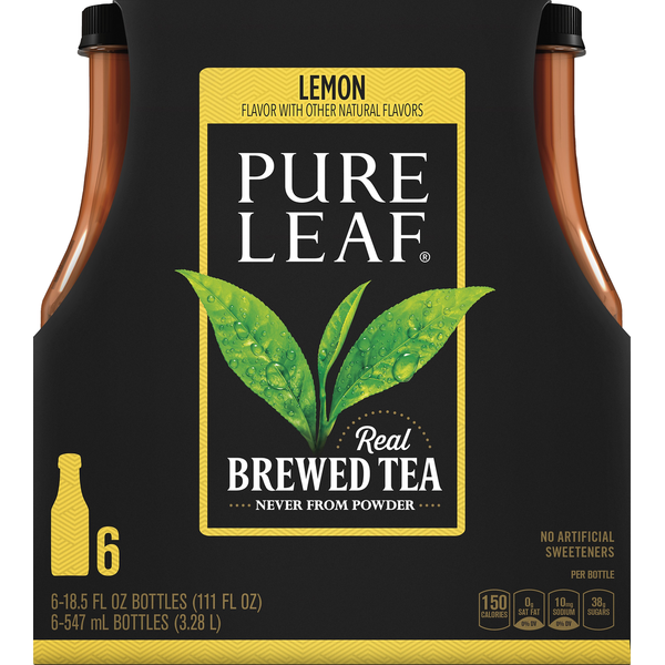 Refrigerated Pure Leaf Brewed Tea, Lemon hero