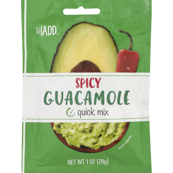 Dips Just Add Just Quick Mix, Spicy, Guacamole, Pouch hero