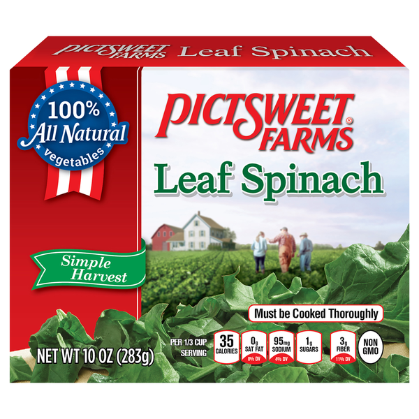 Frozen Vegetables Pictsweet Farms Leaf Spinach hero