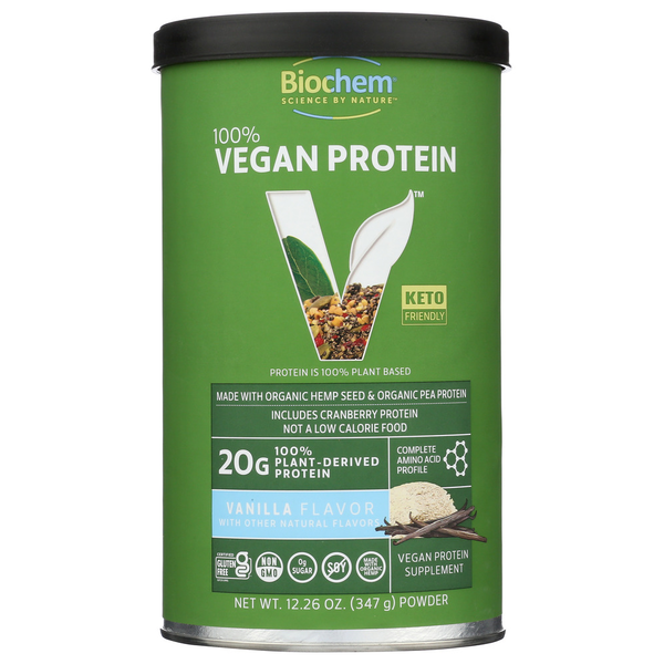 Protein & Meal Replacements Biochem Vegan Protein Vanilla hero