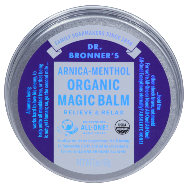 Bone & Joint Health, Inflammation Dr. Bronner's Magic Balm, Organic, Arnica-Menthol hero