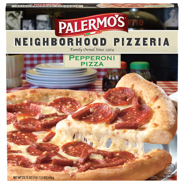 Frozen Pizza Palermo's Primo Thin Pizza, Pepperoni hero