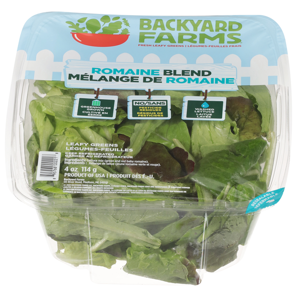 Fresh Vegetables Backyard Farmer Romaine Blend hero