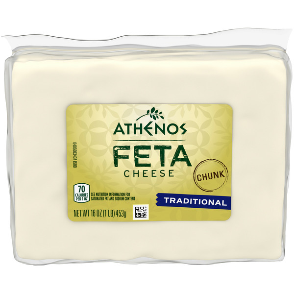 Packaged Cheese Athenos Traditional Feta Cheese Chunk hero