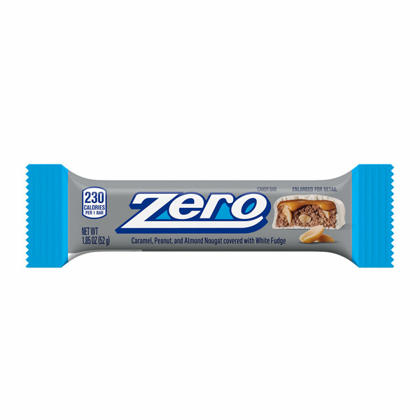 Candy & Chocolate Zero White Fudge, Caramel, Peanut and Almond Nougat Candy hero