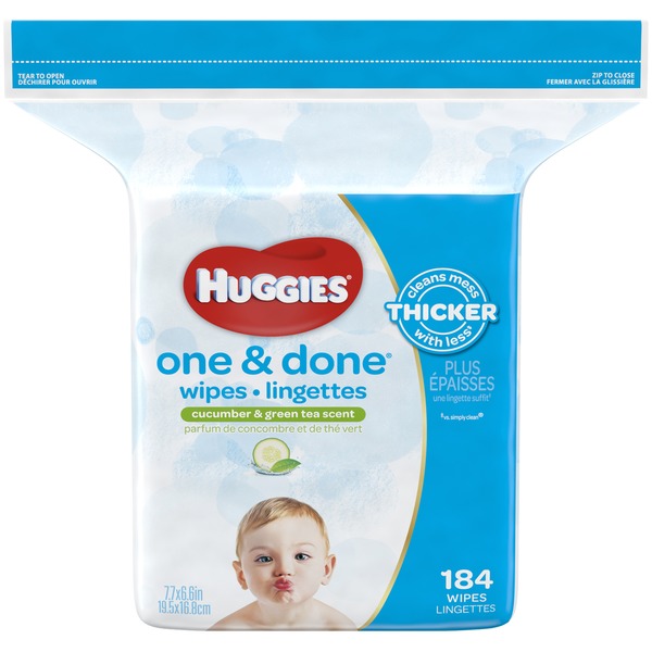 Diapers & Wipes Huggies One & Done Scented Baby Wipes hero