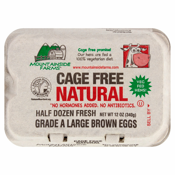 Eggs Mountainside Farms Cage Free Natural Large Brown Eggs hero