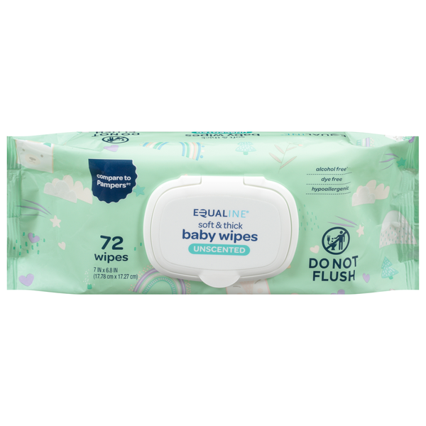 Equaline Wipes, Soft & Thick, Unscented hero