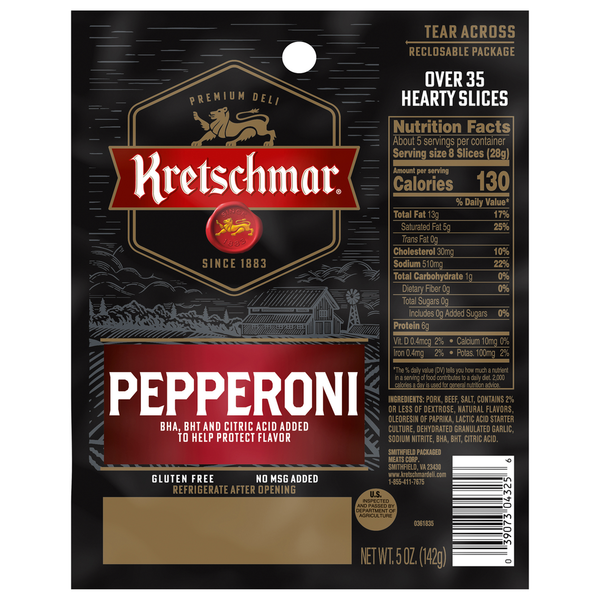 Frozen Meals Kretschmar Dry Sausage hero