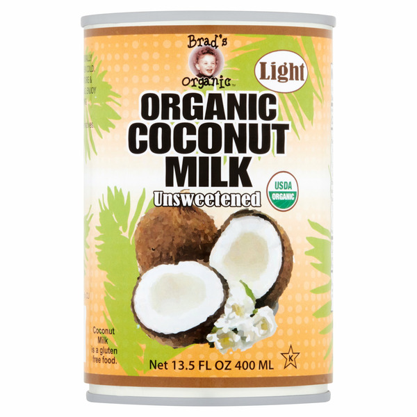 Milk Brad's Organic Light Unsweetened Organic Coconut Milk hero