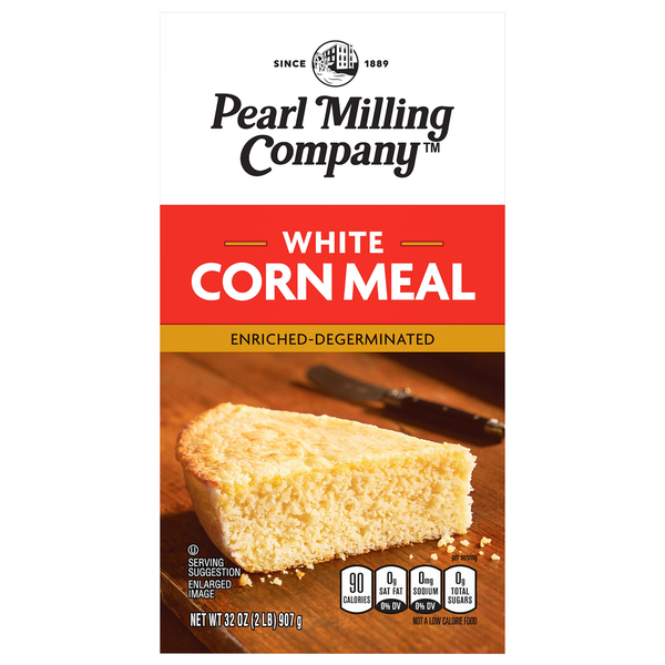 Cereal Pearl Milling Company Corn Meal, White hero