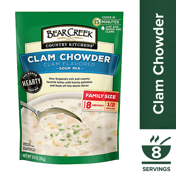 Soup, Broth & Bouillon Bear Creek Clam Chowder Soup Mix hero