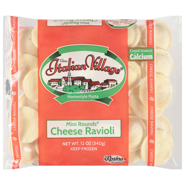 Frozen Meals Italian Village Cheese Ravioli, Mini Rounds hero