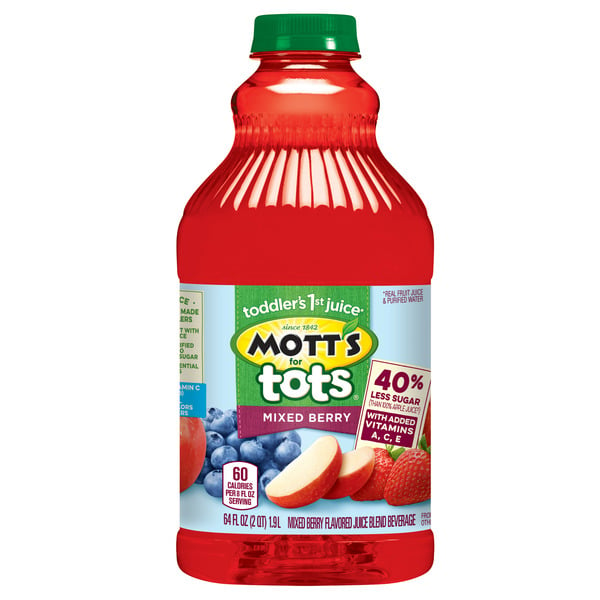 Juice & Nectars Mott's for Tots Mixed Berry Juice Drink hero