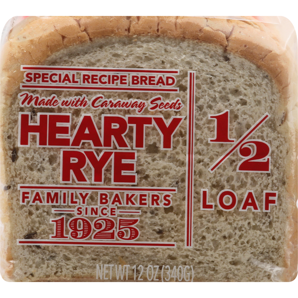 Bread Lewis Bake Shop Bread, Hearty Rye, 1/2 Loaf hero