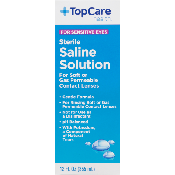 Eye & Ear Care TopCare Saline Solution, Sterile hero