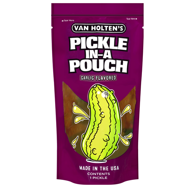 Pickled Goods & Olives Van Holten's Pickle-in-a-Pouch, Garlic Flavored hero