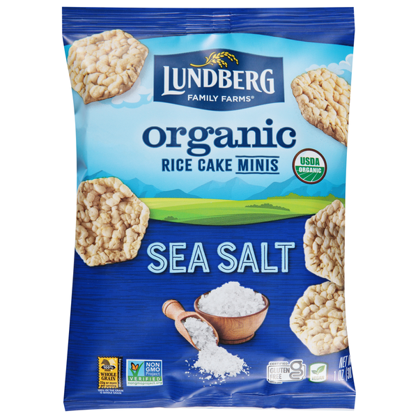 Lundberg Family Farms Rice Cakes, Organic, Sea Salt, Minis hero