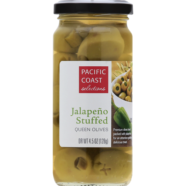 Pickled Goods & Olives PACIFIC COAST selections Queen Olives, Jalapeno Stuffed hero