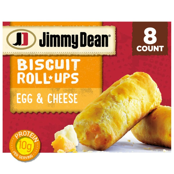 Frozen Breakfast Jimmy Dean Biscuit Roll-Ups, Eggs & Cheese, Frozen Breakfast hero