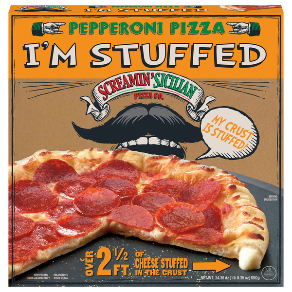 Frozen Meals Screamin' Sicilian Pizza, I'm Stuffed, Pepperoni hero