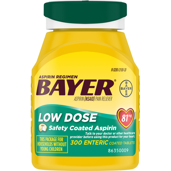 Muscles, Joints & Pain Relief Bayer Pain Reliever, 81 mg, Low Dose, Enteric Coated Tablets hero