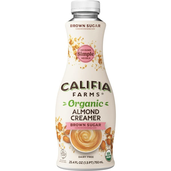 Other Creams & Cheeses Califia Farms Organic Brown Sugar Almond Milk Coffee Creamer hero