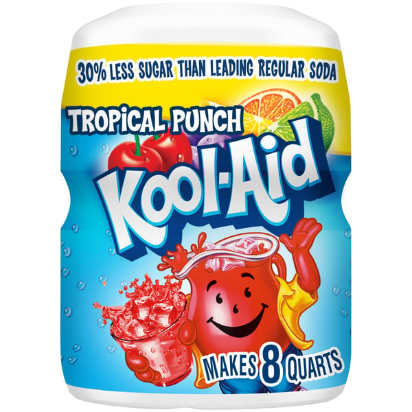 Beverages Kool-Aid Summer Blast Tropical Punch Artificially Flavored Powdered Soft Drink Mix hero