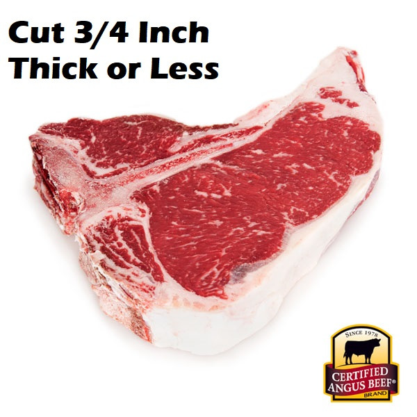 Packaged Meat Certified Angus Beef T-Bone Steak (Thin Cut), USDA Choice hero