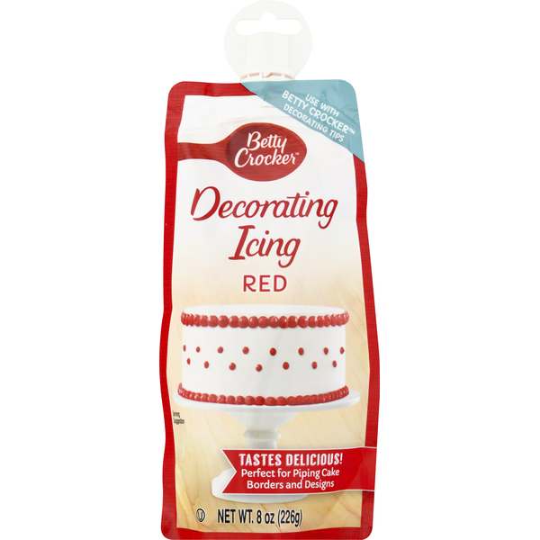 Baking Supplies & Decor Betty Crocker Decorating Icing, Red hero