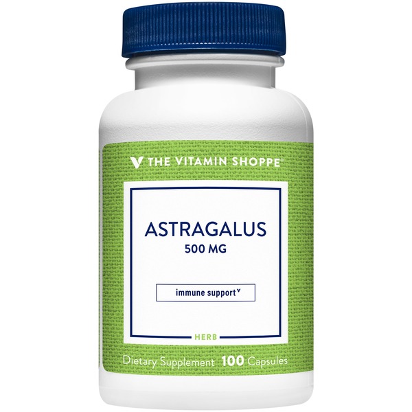 Other Supplements The Vitamin Shoppe Astragalus - Herbal Supplement for Immune Support - 500 MG (100 Capsules) hero