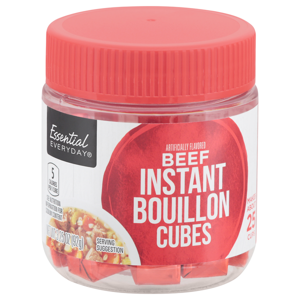 Soup, Broth & Bouillon Essential Everyday Bouillon Cubes, Instant, Beef hero