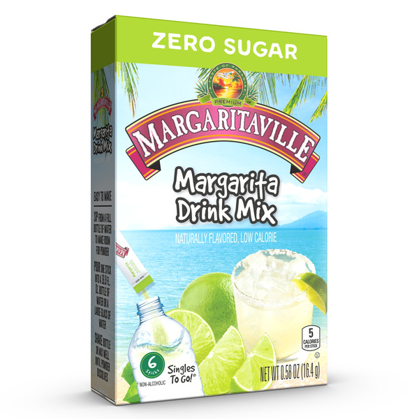 Cocktail Mixes Margaritaville Singles To Go Low Calorie, Margarita Drink Mix hero