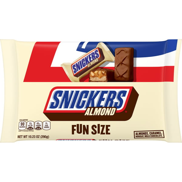 Candy & Chocolate SNICKERS Almond Fun Size Halloween Chocolate Bars hero