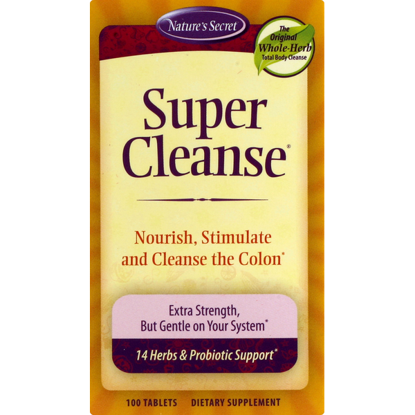 Cleanse & Detox Nature's Secret Super Cleanse, Tablets hero