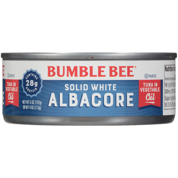 Canned Meat & Seafood Bumble Bee Solid White Albacore Tuna in Vegetable Oil hero